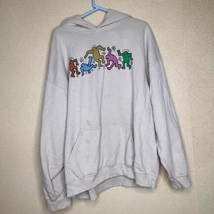 Keith Haring Beige Oversized Sweatshirt